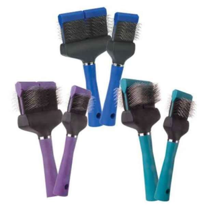 Teal - MGT Slicker Brush Single Flex Hard - Single