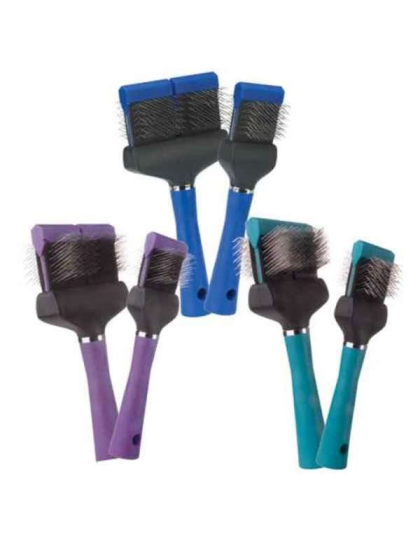 Teal - MGT Slicker Brush Single Flex Hard - Single