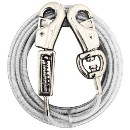 Prestige 30ft  Dog Tie-out with Spring - 30ft