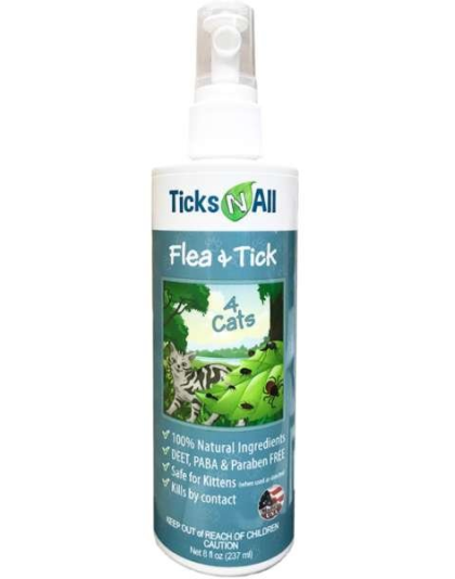 All Natural Flea & Tick 4 Cats 8oz  - 8oz