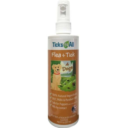 All Natural Flea & Tick 4 Dogs 8oz  - 8oz