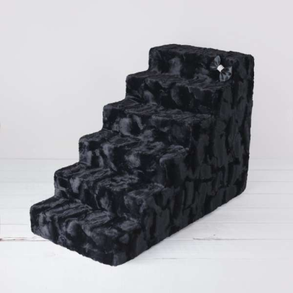 Black Diamond - Luxury Dog Stairs - 6-Step