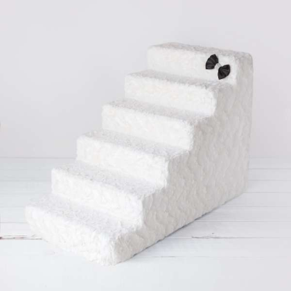 Ivory - Luxury Dog Stairs - 6-Step