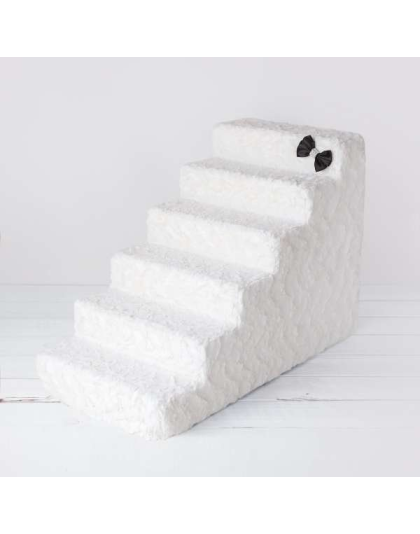 Ivory - Luxury Dog Stairs - 6-Step