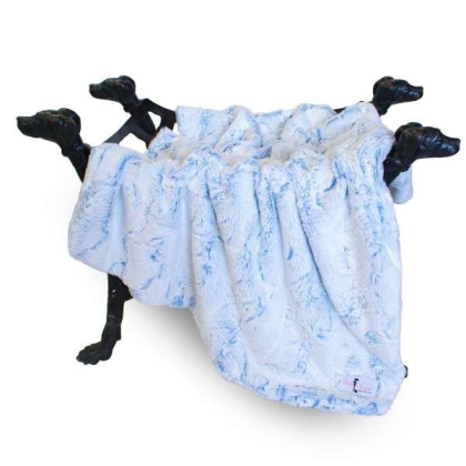 Blue Lotus - Whisper Dog Blanket - Large