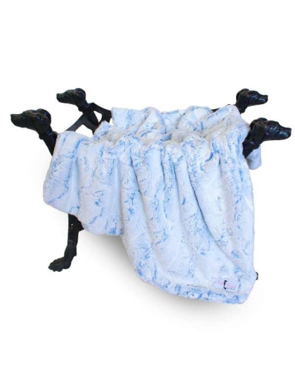 Blue Lotus - Whisper Dog Blanket - Large