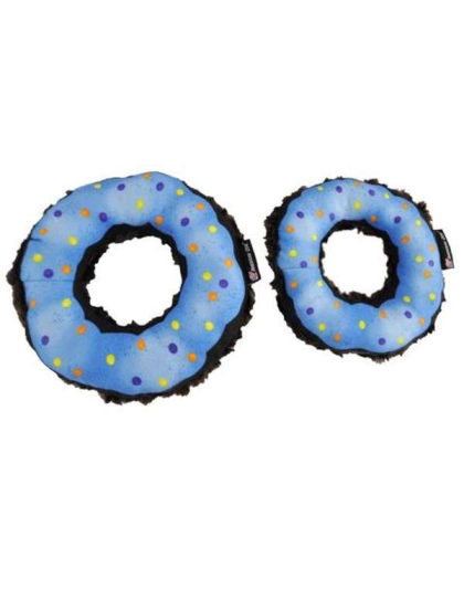 Blue/Chocolate - Donut Dog Toy - Medium