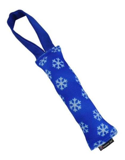 Blue/white - Snow Flake Hose Dog Toy 11" Inch