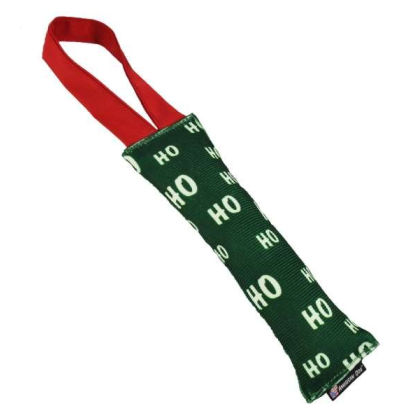 Green/White - HO HO Hose Dog Toy 8" Inch