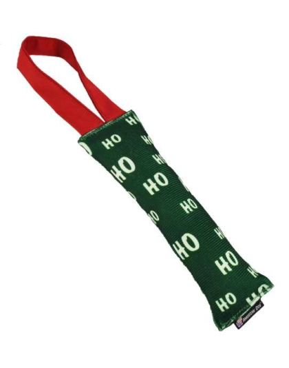 Green/White - HO HO Hose Dog Toy 8" Inch