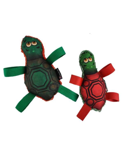 Green/Red - Tommy Turtle Dog Toy - Large - Large