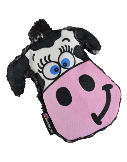 Black/white - Moo-Ria Cow Dog Toy