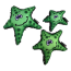 Neon Green - Stanley Starfish Dog Toy - Medium - Medium