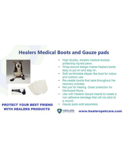 Blue - Healers Medical Dog Booties - Extra Large