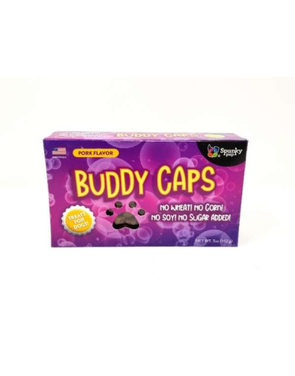 Buddy Caps Dog Treats, Pork Flavor, 5 oz