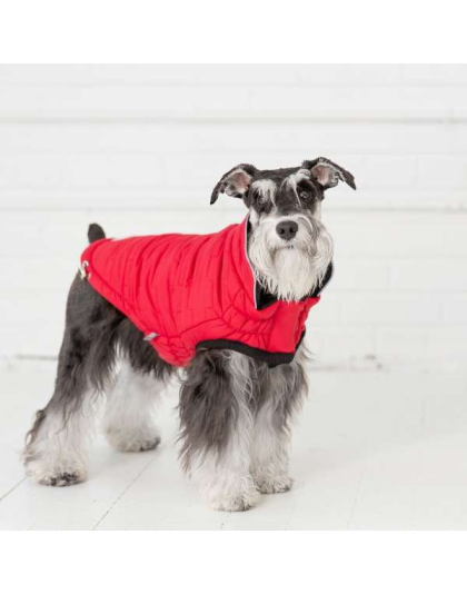 Red - GF Pet Reversible ElastoFit Chalet Jacket - Medium