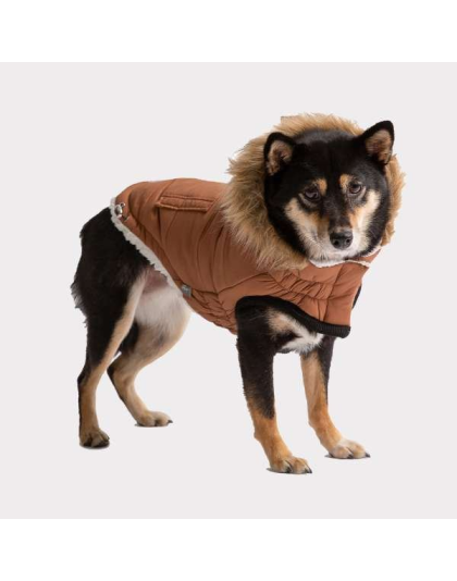 Caramel - GF Pet ElastoFit Urban Dog Parka  - Large