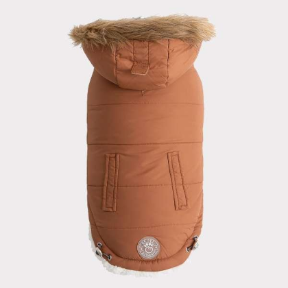 Caramel - GF Pet ElastoFit Urban Dog Parka  - XS