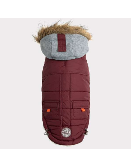 Burgundy - GF Pet  Winter Sailor Parka  - Large