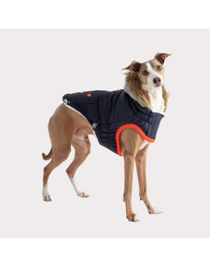 Navy - GF Pet  Winter Sailor Parka  - 2XL