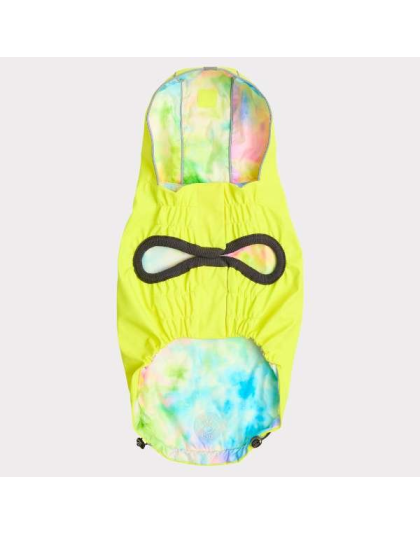 Neon Yellow - GF Pet Reversible Raincoat  - 2XS