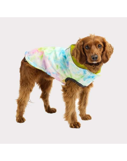 Neon Yellow - GF Pet Reversible Raincoat  - XS