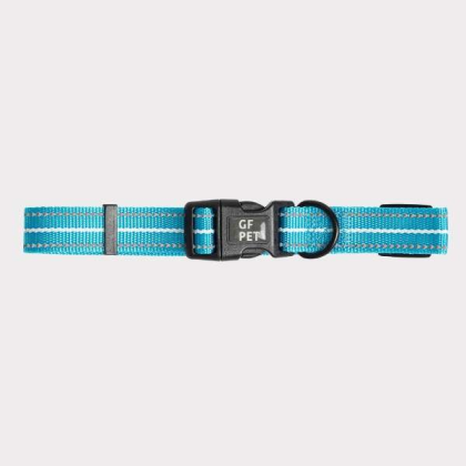 Neon Blue - GF Pet  Reflective Collar - Medium