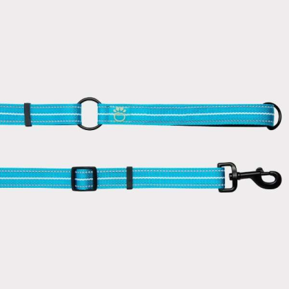 Neon Blue - GF Pet Reflective Leash - EEZY-6 - XS/Small