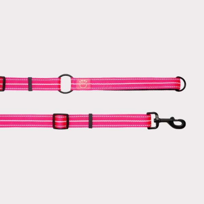 Neon Pink - GF Pet Reflective Leash - EEZY-6 - Medium/Large