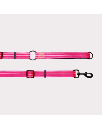 Neon Pink - GF Pet Reflective Leash - EEZY-6 - Medium/Large