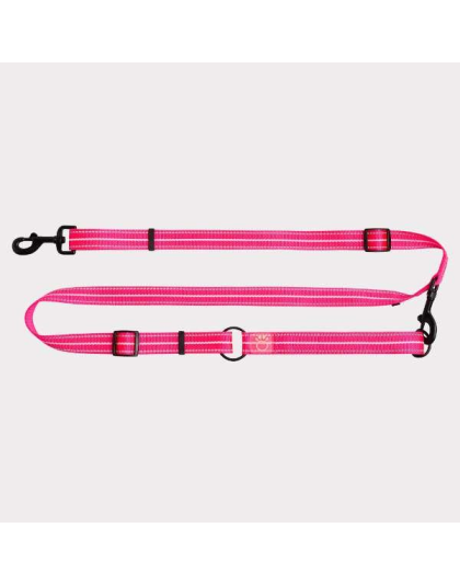 Neon Pink - GF Pet Reflective Leash - EEZY-6 - Medium/Large