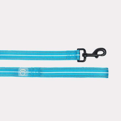 Neon Blue - GF Pet  Reflective Leash - Medium/Large