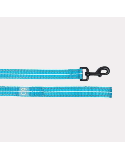 Neon Blue - GF Pet  Reflective Leash - Medium/Large