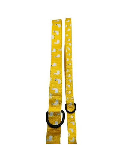 Llama Yellow - Cutie Ties Fun Design Dog Leash - Large