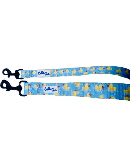 Rubber Duckies - Cutie Ties Fun Design Dog Leash - Small