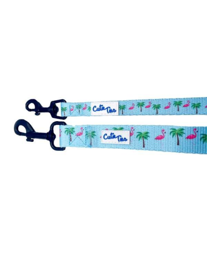 Flamingo Miami Vice - Cutie Ties Fun Design Dog Leash - Large