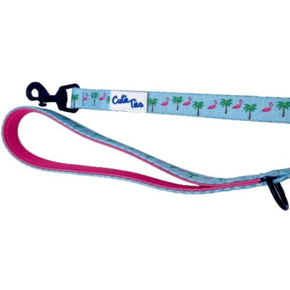 Flamingo Miami Vice - Cutie Ties Fun Design Dog Leash - Small