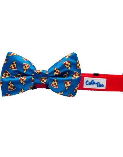 Red - Cutie Ties Fun Design Dog Collar - Medium