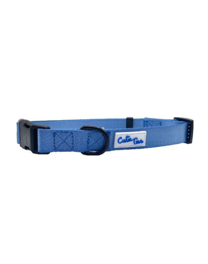 Blue - Cutie Ties Fun Design Dog Collar - Large