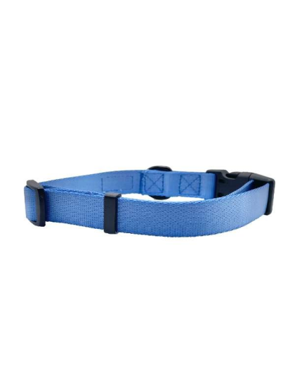 Blue - Cutie Ties Fun Design Dog Collar - Medium