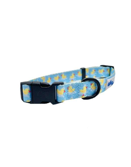 Rubber Duckies - Cutie Ties Fun Design Dog Collar - Medium