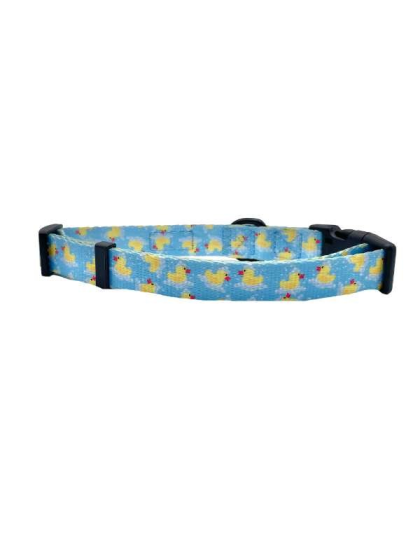 Rubber Duckies - Cutie Ties Fun Design Dog Collar - Medium