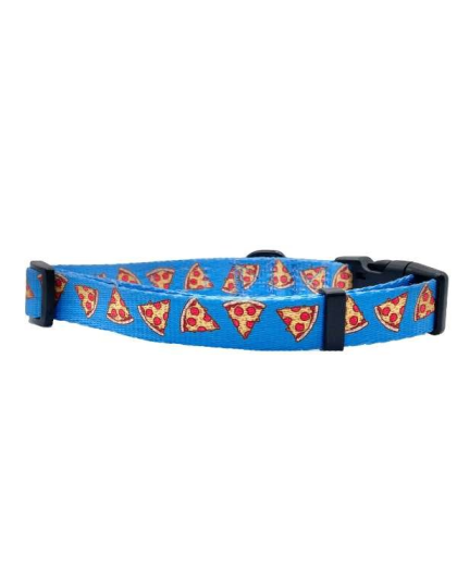 Pizza Crust - Cutie Ties Fun Design Dog Collar - Medium