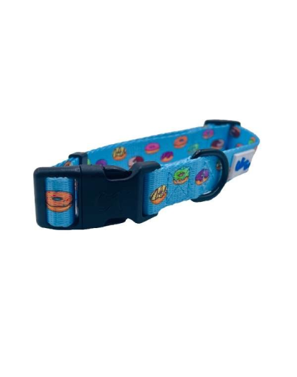 Donuts - Cutie Ties Fun Design Dog Collar - Small