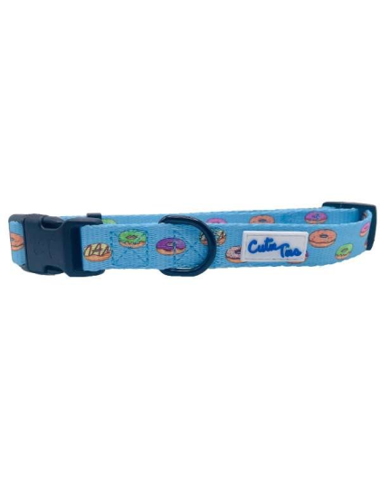 Donuts - Cutie Ties Fun Design Dog Collar - Large