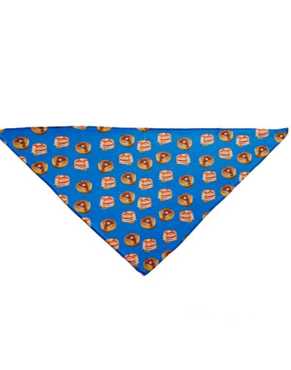 Breakfast - Cutie Ties Tie On Dog Bandana - Large