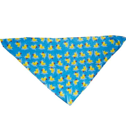 Rubber Duckies - Cutie Ties Tie On Dog Bandana - Large