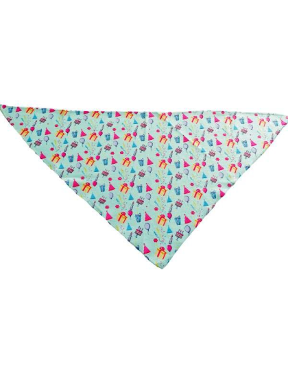 Happy Birthday - Cutie Ties Tie On Dog Bandana - Large