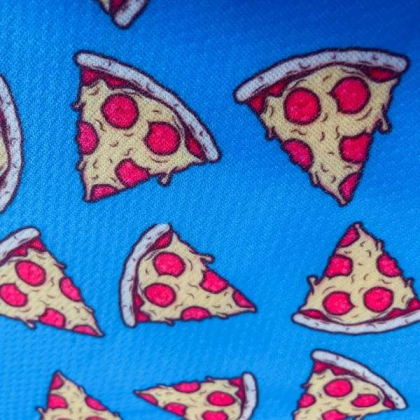 Pizza Crust - Cutie Ties Tie On Dog Bandana - Large