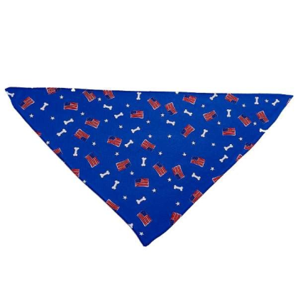 Red/White/Bones - Cutie Ties Tie On Dog Bandana - Small